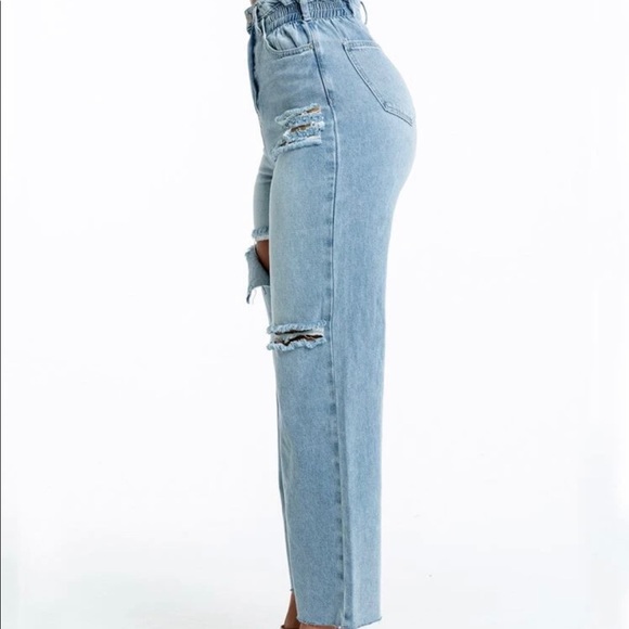 High waisted ripped jeans - Picture 3 of 4